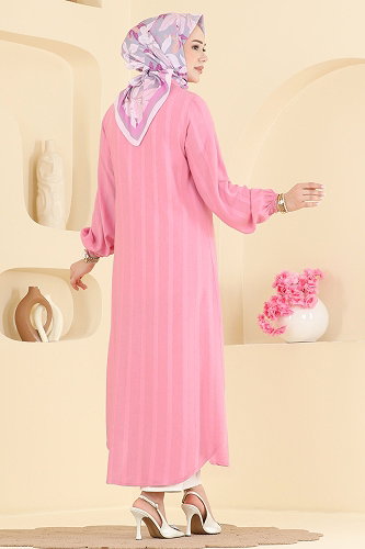 moda selvim Tunic 127NZRK1200 Pink - Thumbnail