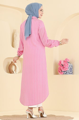 moda selvim Tunic 128NZRK1200 Pink - Thumbnail