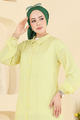 moda selvim Tunic 128NZRK1200 Yellow - Thumbnail