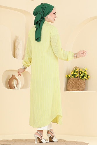 moda selvim Tunic 128NZRK1200 Yellow - Thumbnail