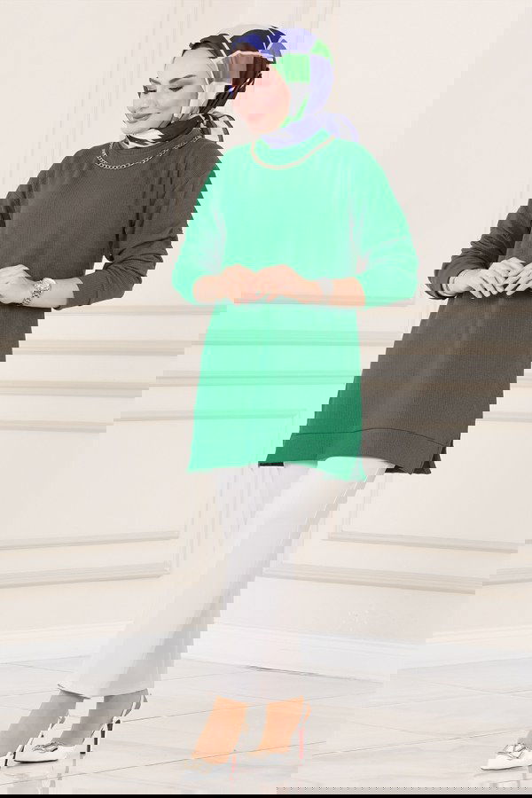 Modaselvim NET 20%+20% DISCOUNT IN THE CARD Tunic 132BO429 Benetton Green