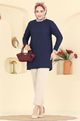O.Z.N. - Tunic 133OZN1046 Navy Blue