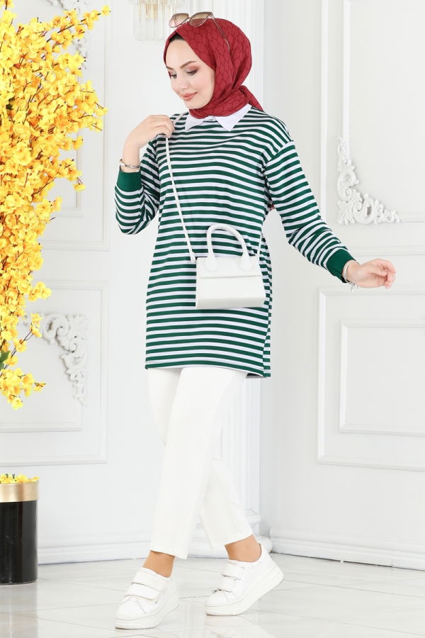 Modaselvim BIG SEASON DISCOUNT Tunic 136BO429 Emerald