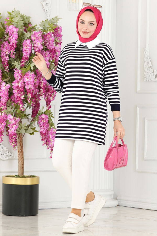 Modaselvim BIG SEASON DISCOUNT Tunic 136BO429 Navy Blue