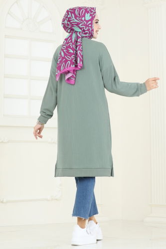 moda selvim Tunic 145BO429 Mint - Thumbnail