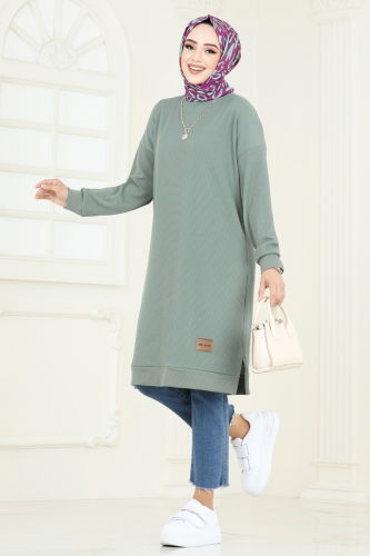 moda selvim Tunic 145BO429 Mint - Thumbnail