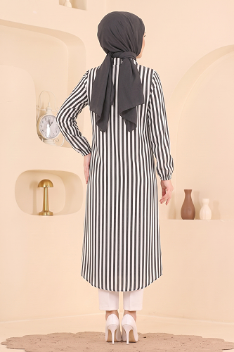moda selvim بلوز أسود 166NZRK1200 - Thumbnail
