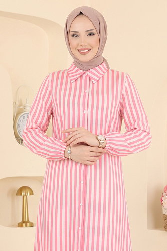 moda selvim Tunic 166NZRK1200 Pink - Thumbnail