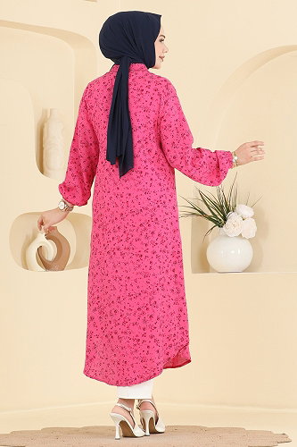 moda selvim Tunic 170NZRK1200 Fuchsia - Thumbnail