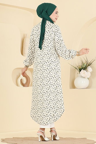 moda selvim Tunic 171NZRK1200 Ecru - Thumbnail