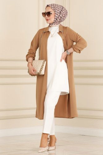S.H. - 1750SH396 لحمي بلوز طويل