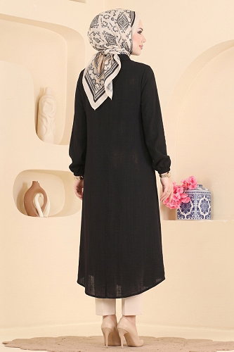 moda selvim Tunic 175NZRK1200 Black - Thumbnail