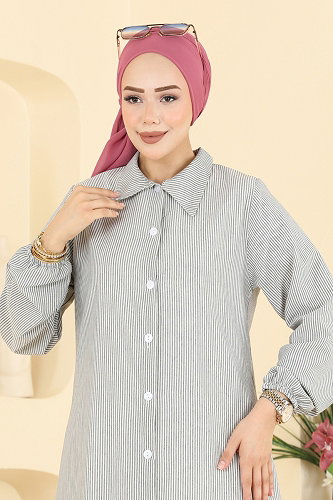 moda selvim بلوز أسود 177NZRK1200 - Thumbnail