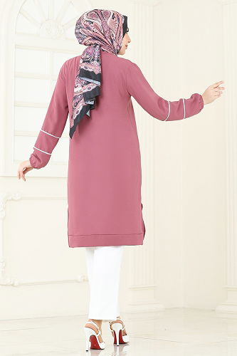 moda selvim Tunic 180BO429 Rose Dried - Thumbnail