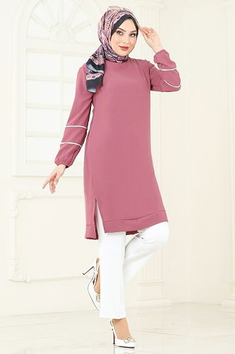 moda selvim Tunic 180BO429 Rose Dried - Thumbnail