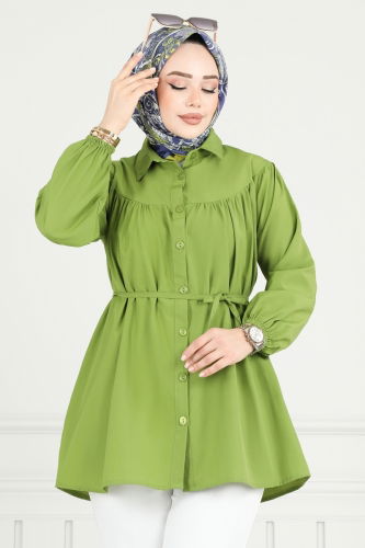 moda selvim بلوز فسفوري 184ASN888 - Thumbnail