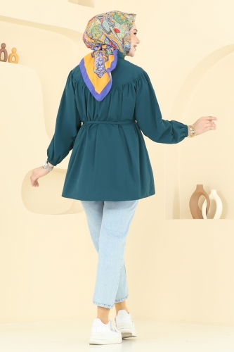 moda selvim Tunic 184ASN888 Petroleum - Thumbnail