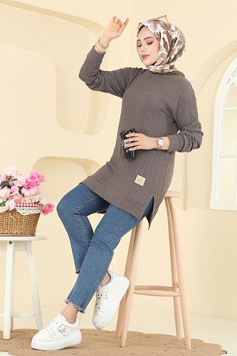 moda selvim Tunic 190BO429 Dark Vision - Thumbnail