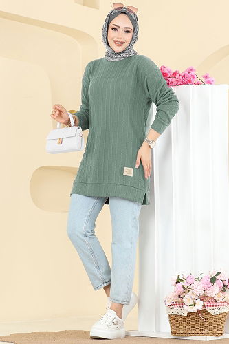 moda selvim Tunic 190BO429 Mint - Thumbnail