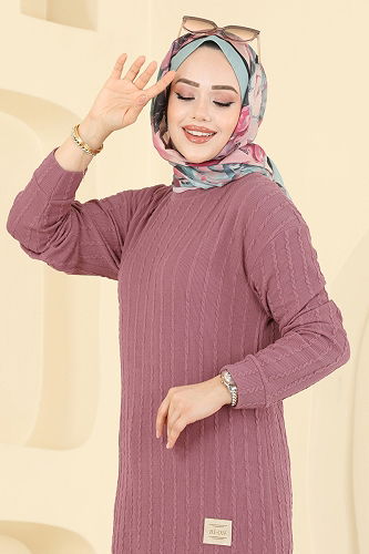 moda selvim Tunic 190BO429 Rose Dried - Thumbnail