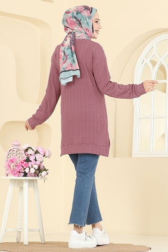 moda selvim Tunic 190BO429 Rose Dried - Thumbnail