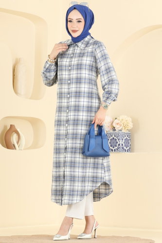 Tunic 191NZRK1200 Saxe - Moda Selvim