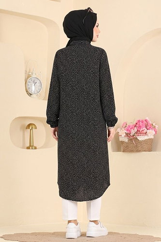 moda selvim Tunic 194NZRK1200 Black - Thumbnail