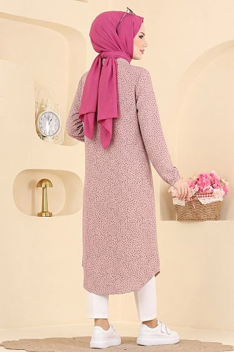 moda selvim Tunic 194NZRK1200 Powder Vision - Thumbnail