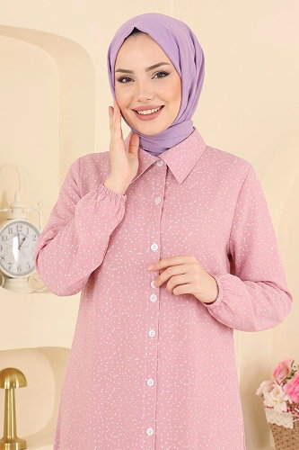 moda selvim Tunic 194NZRK1200 Rose Dried - Thumbnail