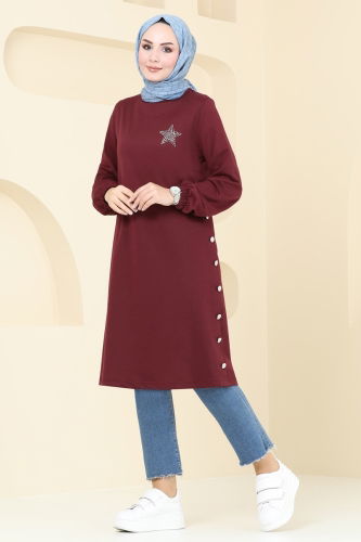 F.O.N. - Tunic 1956FON792 Burgundy