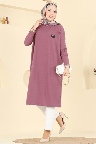 moda selvim Tunic 195BO429 Rose Dried - Thumbnail