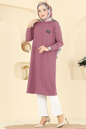 moda selvim Tunic 195BO429 Rose Dried - Thumbnail