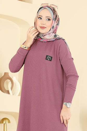 moda selvim Tunic 195BO429 Rose Dried - Thumbnail