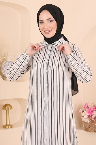 moda selvim Tunic 196NZRK1200 Black - Thumbnail