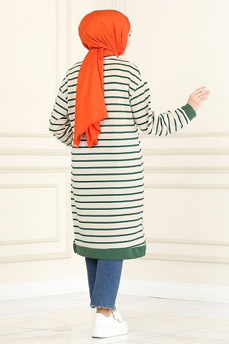 moda selvim Tunic 1988SBL832 Emerald - Thumbnail