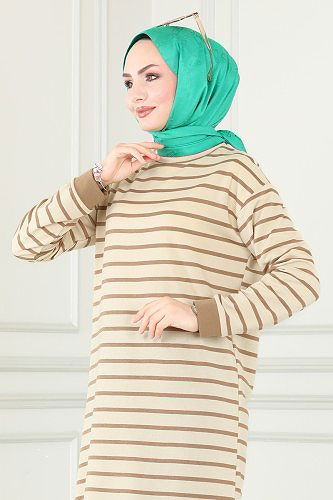 moda selvim بلوز بيج 1988SBL832 - Thumbnail