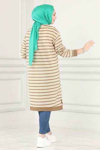 moda selvim بلوز بيج 1988SBL832 - Thumbnail