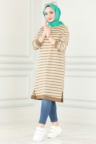 moda selvim بلوز بيج 1988SBL832 - Thumbnail