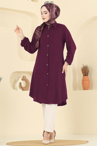 E.R.K. - Tunic 2001ERK1158 Dark Burgundy