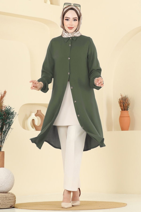 Modaselvim Tunic Tunic 2001ERK1158 Khaki