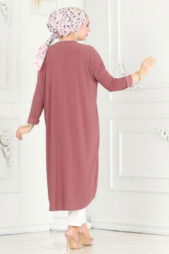 moda selvim Tunic 2002MEY846 Rose Dried - Thumbnail