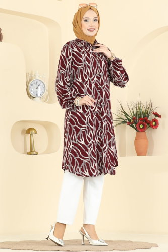 E.R.K. - Tunic 2003ERK1158 Burgundy
