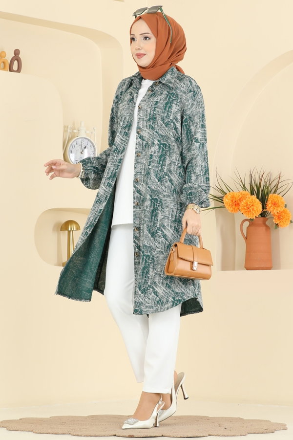 Modaselvim Tunic Tunic 2004ERK1158 Emerald