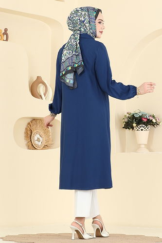 moda selvim بلوز أزرق غامق 2010BG354 - Thumbnail