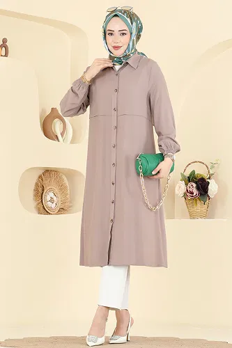 moda selvim Tunic 2010BG354 Vision - Thumbnail