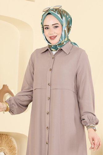 moda selvim بلوز بيج 2010BG354 - Thumbnail