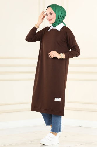 M.R.T. - Tunic 201MRT754 Dark Brown