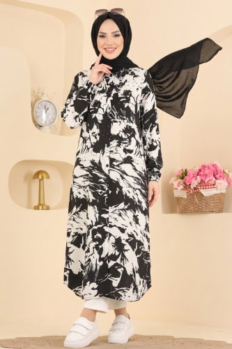 N.Z.R.K. - Tunic 201NZRK1200 Black&Ecru