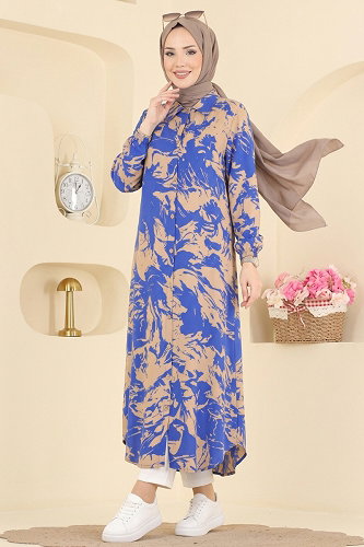 moda selvim Tunic 201NZRK1200 Saks&Vision - Thumbnail