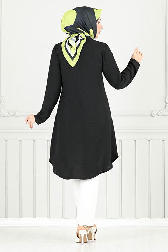 moda selvim بلوز أسود 2034BM1076-M - Thumbnail